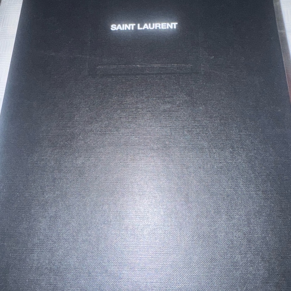 Saint Laurent Black Box with White Labels
